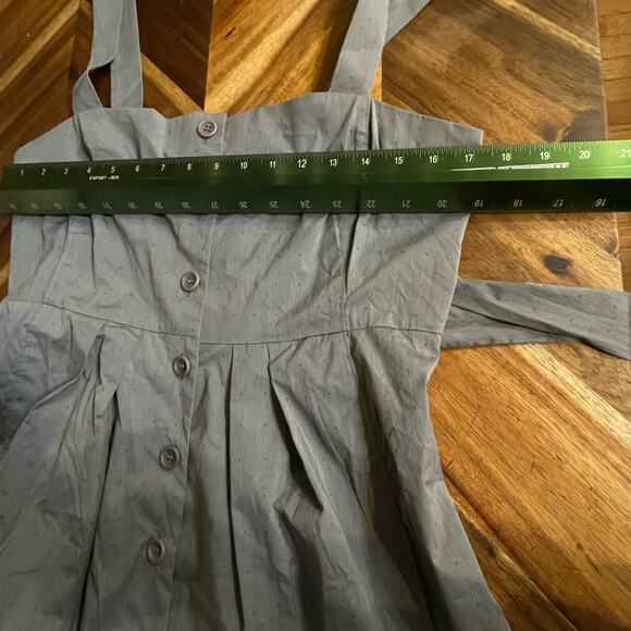 Theory Kantarai Dress Button Down Belted Sleeveless Gray‎ Size 10 Pockets NEW - Picture 6 of 9